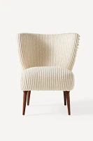 Chunky Woven Petite Accent Chair