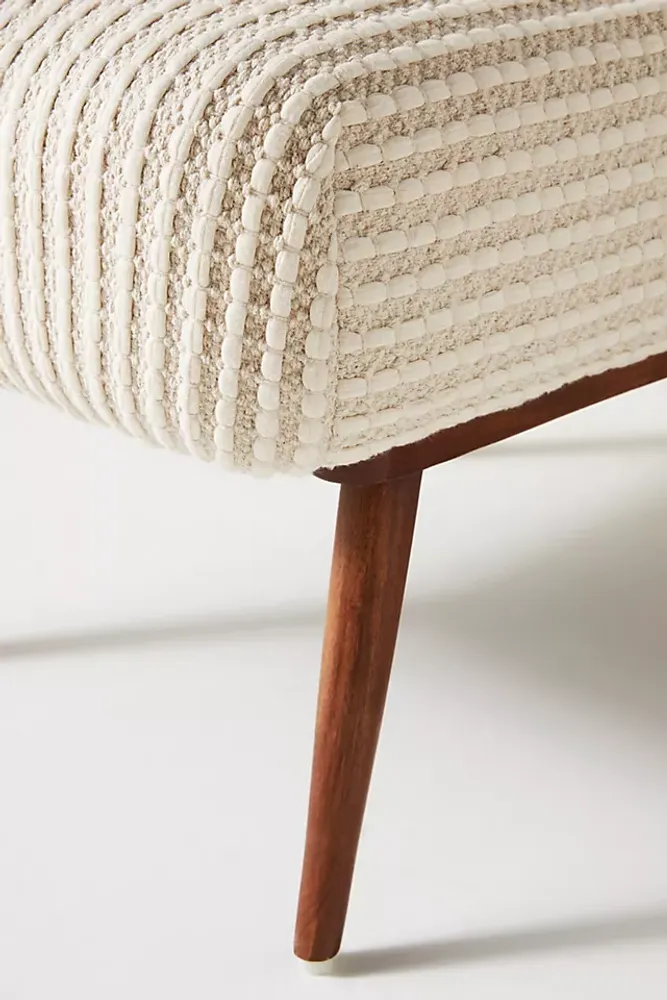 Chunky Woven Petite Accent Chair