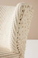 Chunky Woven Petite Accent Chair