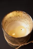 Gold Mercury Glass Candle, Ginger Patchouli