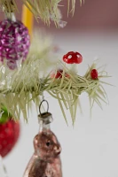 Decorated Feather Mini Christmas Tree