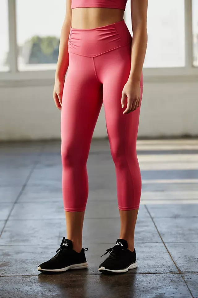 Free People, Pants & Jumpsuits, Free People Fp Movement Red Hard To  Forget Flare Leggings M Bnwots