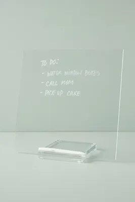 Acrylic Dry Erase Memo Tablet