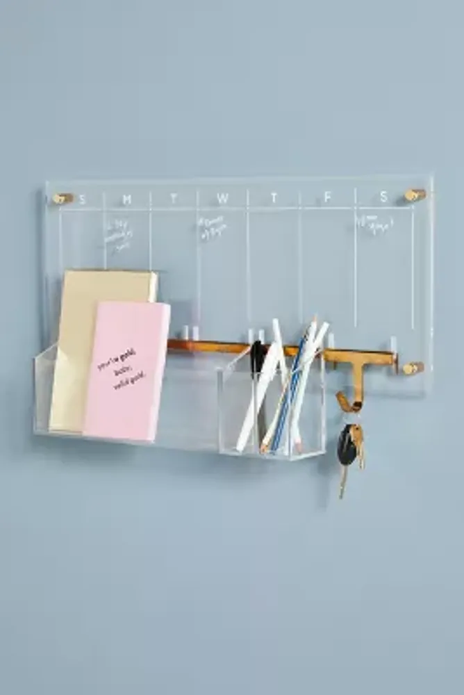Acrylic Wall Calendar Desk Set