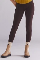 Faux Fur-Trimmed Leggings