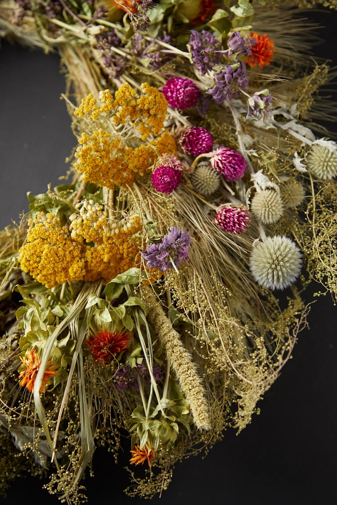 Preserved Perennial Garden Wreath