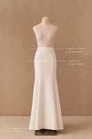 Jenny Yoo Oda Crepe Fit & Flare Bridal Skirt