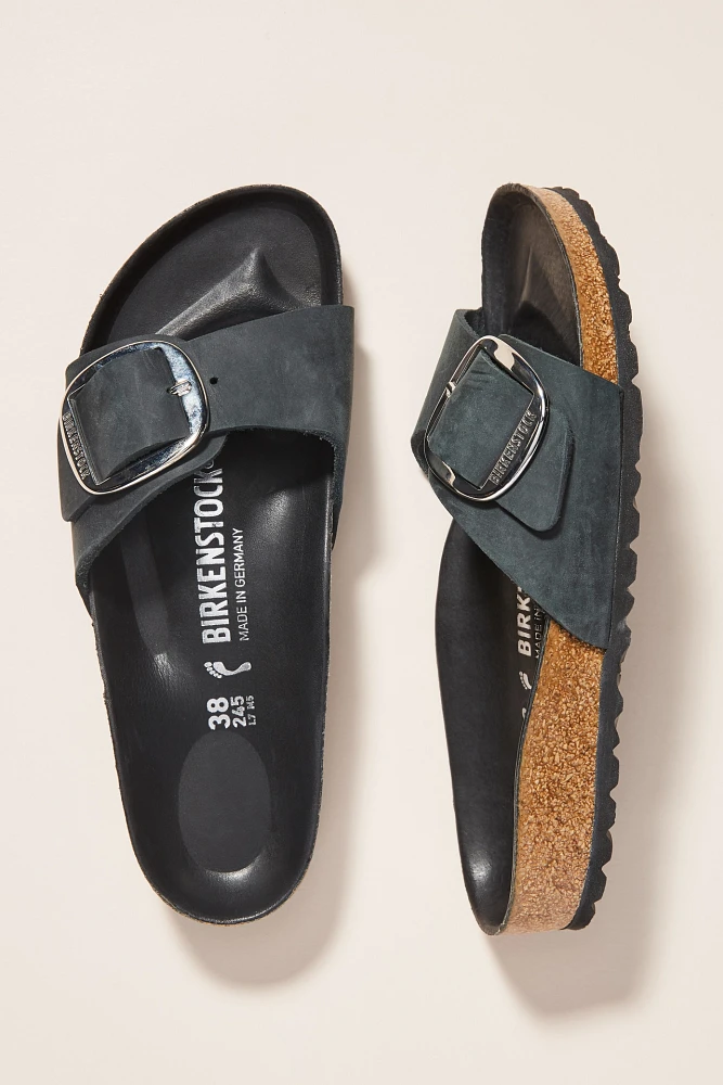 Birkenstock Madrid Big Buckle Nubuck Sandals