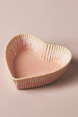 Heart-Shaped Stoneware Ramekin