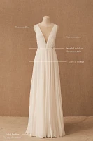 Jenny by Yoo Elinor Deep V-Neck Lace & Illusion Wedding Gown