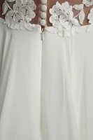 Jenny by Yoo Elinor Deep V-Neck Lace & Illusion Wedding Gown