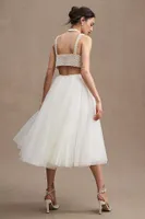 Nouvelle Amsale Nandita Tulle Midi Bridal Skirt