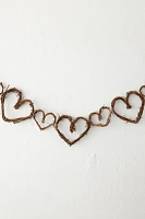 Grapevine Hearts Garland