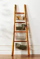 Travis Decorative Teak Blanket Ladder