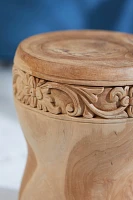 Carved Teak Stool