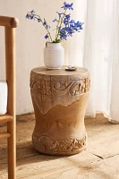 Carved Teak Stool