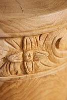 Carved Teak Stool