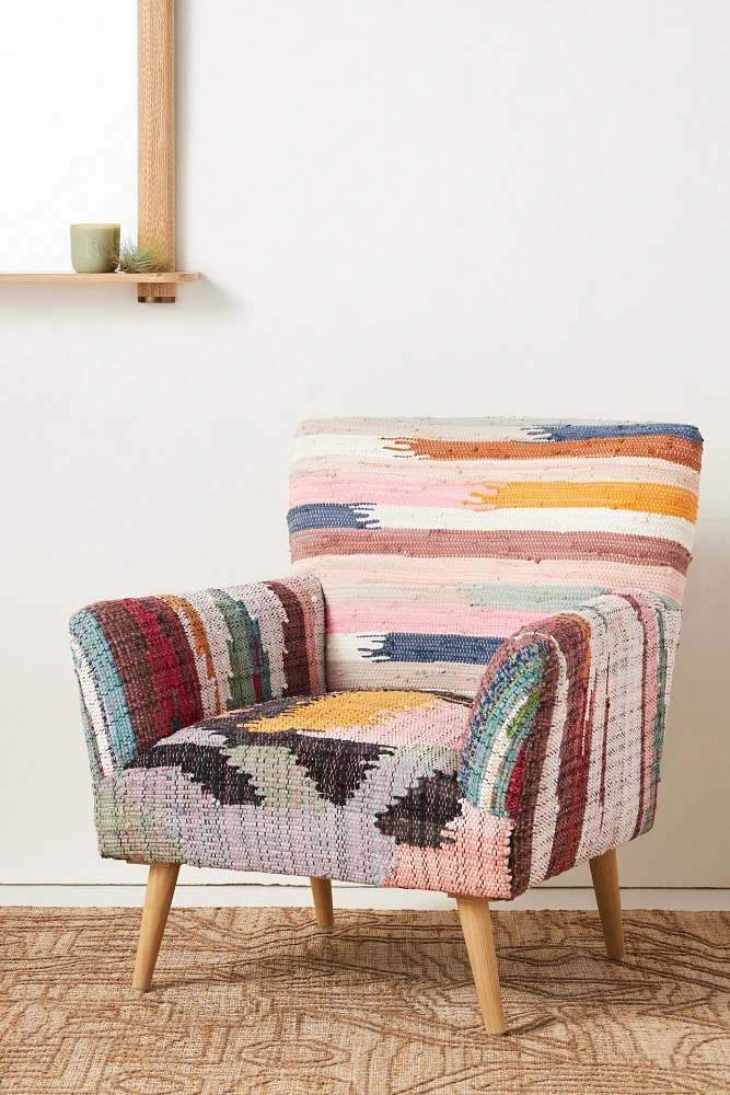 Woven Marija Rag Rug Accent Chair