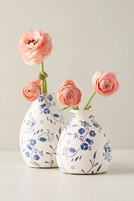 Floral Ceramic Bud Vase