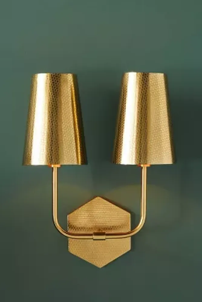 Honeycomb Double Sconce