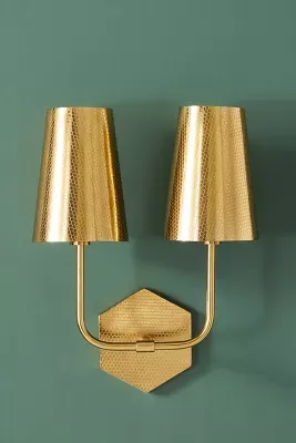 Honeycomb Double Sconce