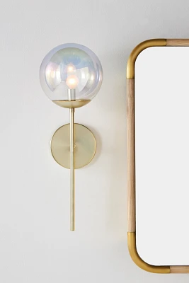 Iridescent Globe Sconce