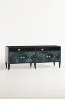 Handcarved Paje Media Console