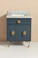 Lacquered Regency Powder Bathroom Vanity