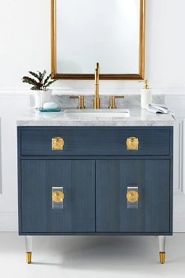 Lacquered Regency Single Bathroom Vanity