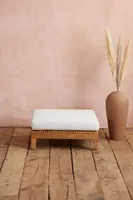 Sonoma Woven Teak Ottoman