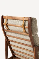 Bouclé Headrest Lounge Chair