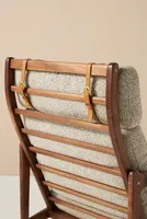 Bouclé Headrest Lounge Chair