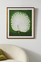 White Peacock Wall Art