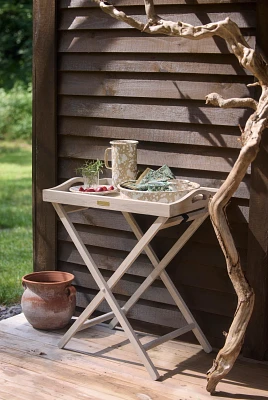 Folding Teak Tray Table