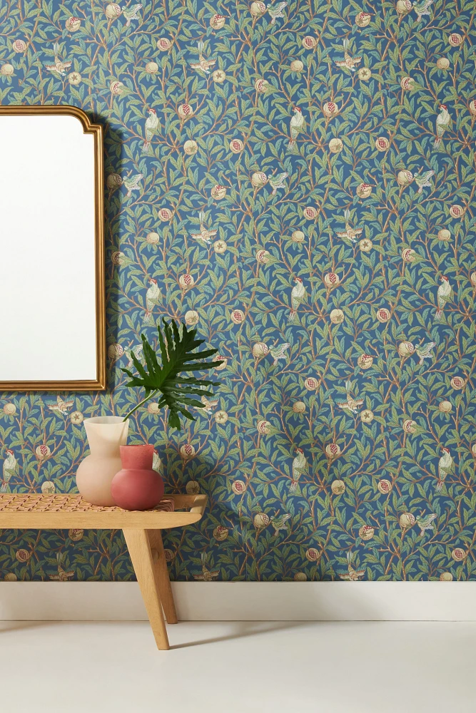 Morris & Co. Bird Pomegranate Wallpaper