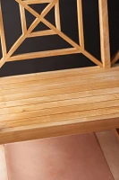 Fretwork Teak Three-Seat Garden Bench