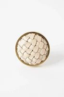 Woven Leather Knobs, Set of 2