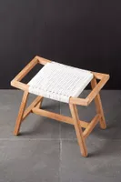 Havana Wicker + Teak Stool