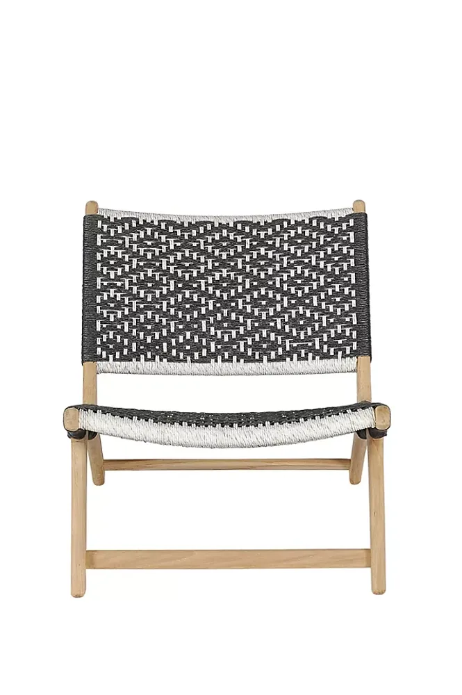 Havana Wicker + Teak Armless Chair