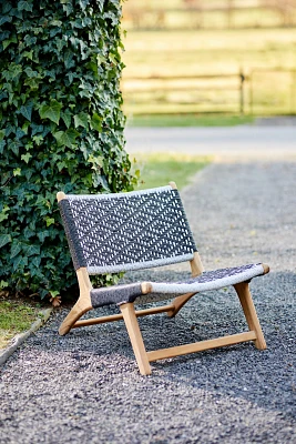 Havana Wicker + Teak Armless Chair