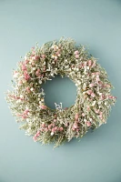 Preserved Pink Posey Wreath