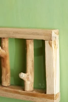 Teak Wall Hook Rack