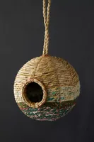 Recycled Sari + Seagrass Bird Nest