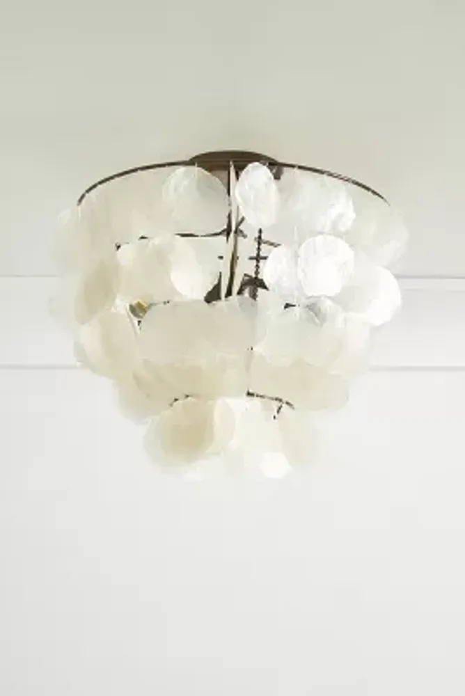 Anthropologie Islais Capiz Flush Mount