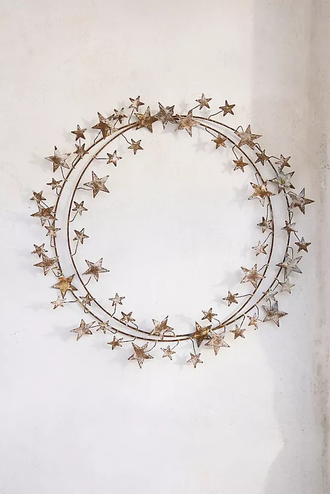 Aged Iron Star Wreath