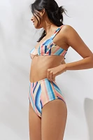 Farm Rio Geometric High-Waisted Bikini Bottoms