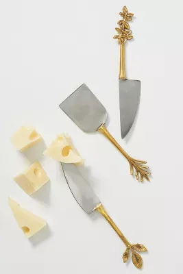 Herbiflora Cheese Knives, Set of 3