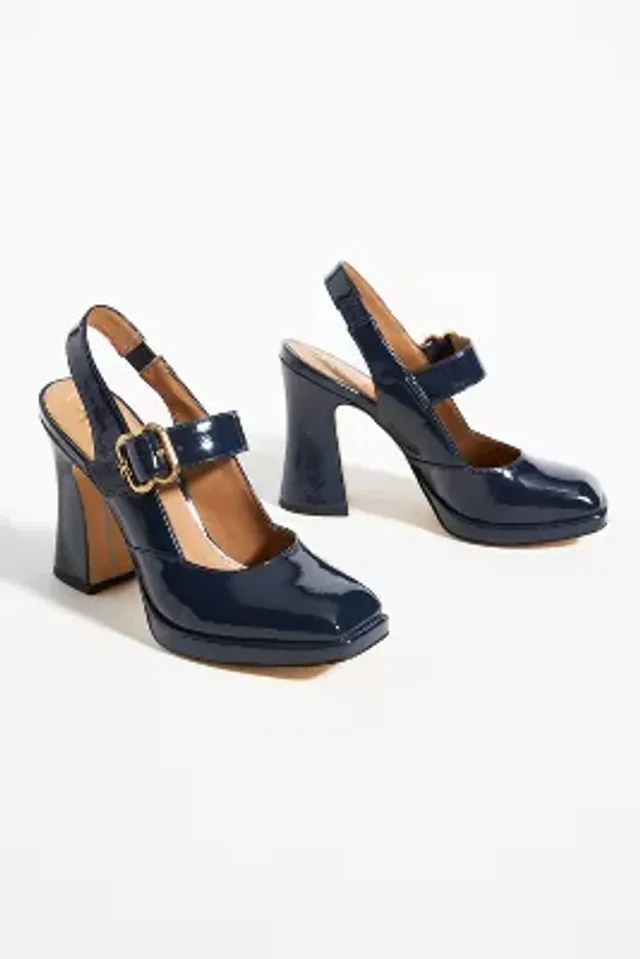 The Sibley Mary Jane Wedge Heels