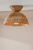 Liz Rattan Flush Mount