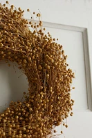 Dried Flax Wreath